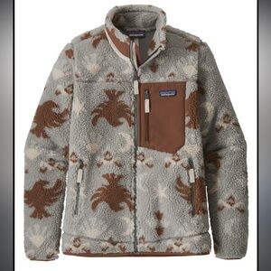 RARE Patagonia Classic Retro X High Pile Fleece Jacket in Drifter Grey